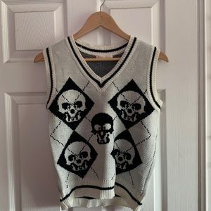 Skull sweater vest